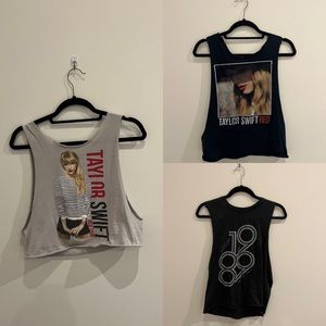 Lot of 3 Cut Taylor Swift Shirts